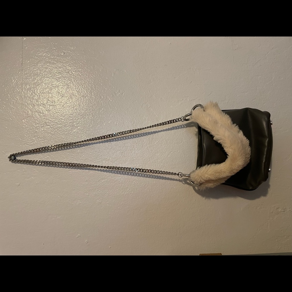 Zara little fur purse